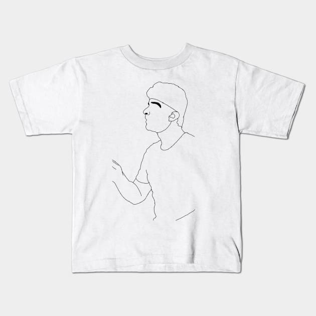 Bram Peters Kids T-Shirt by SabineHoppakee